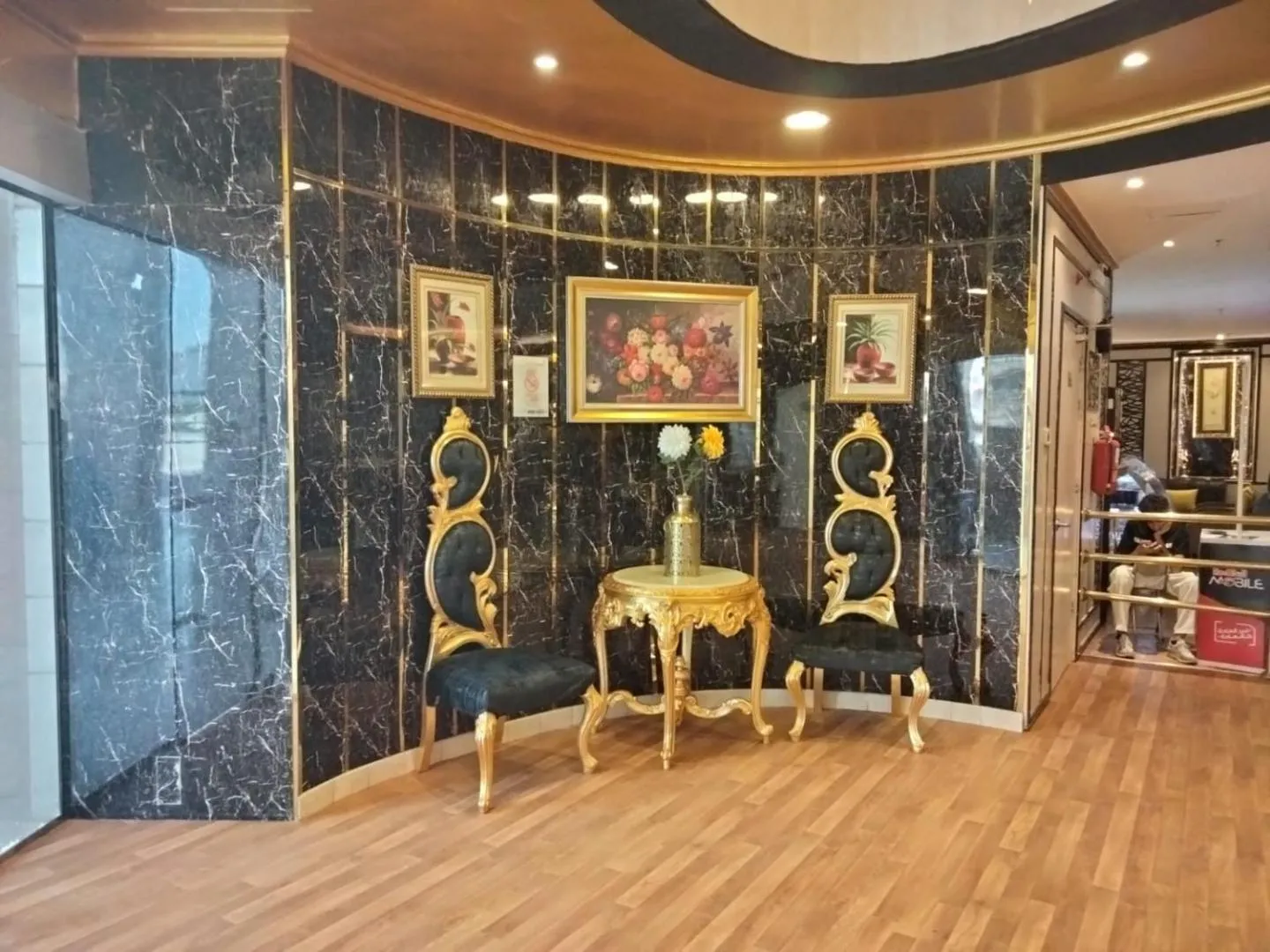 Entrance to Al Mihrab Taiba Hotel, Madinah