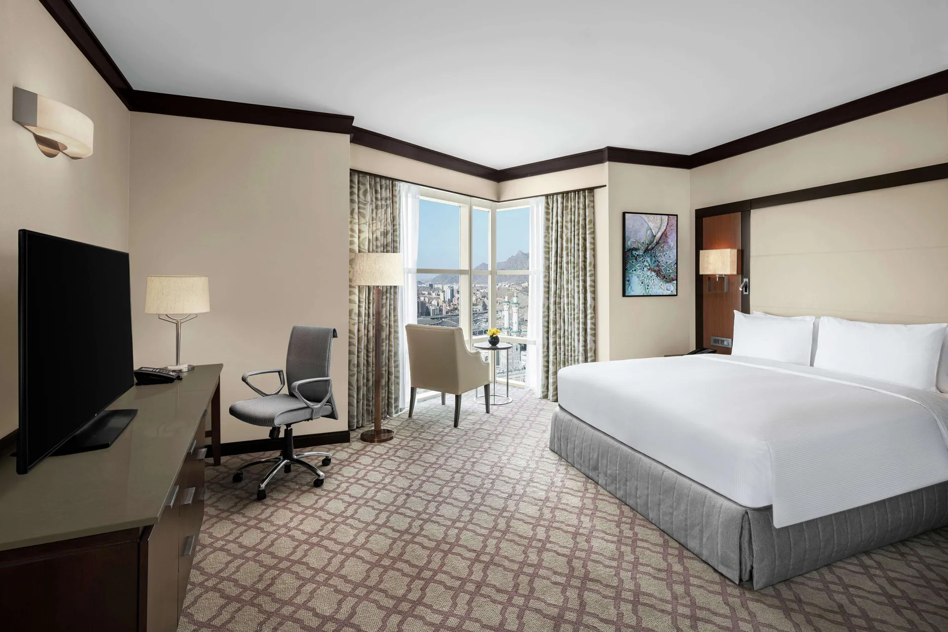 King bedroom at DoubleTree by Hilton Jabal Omar Makkah
