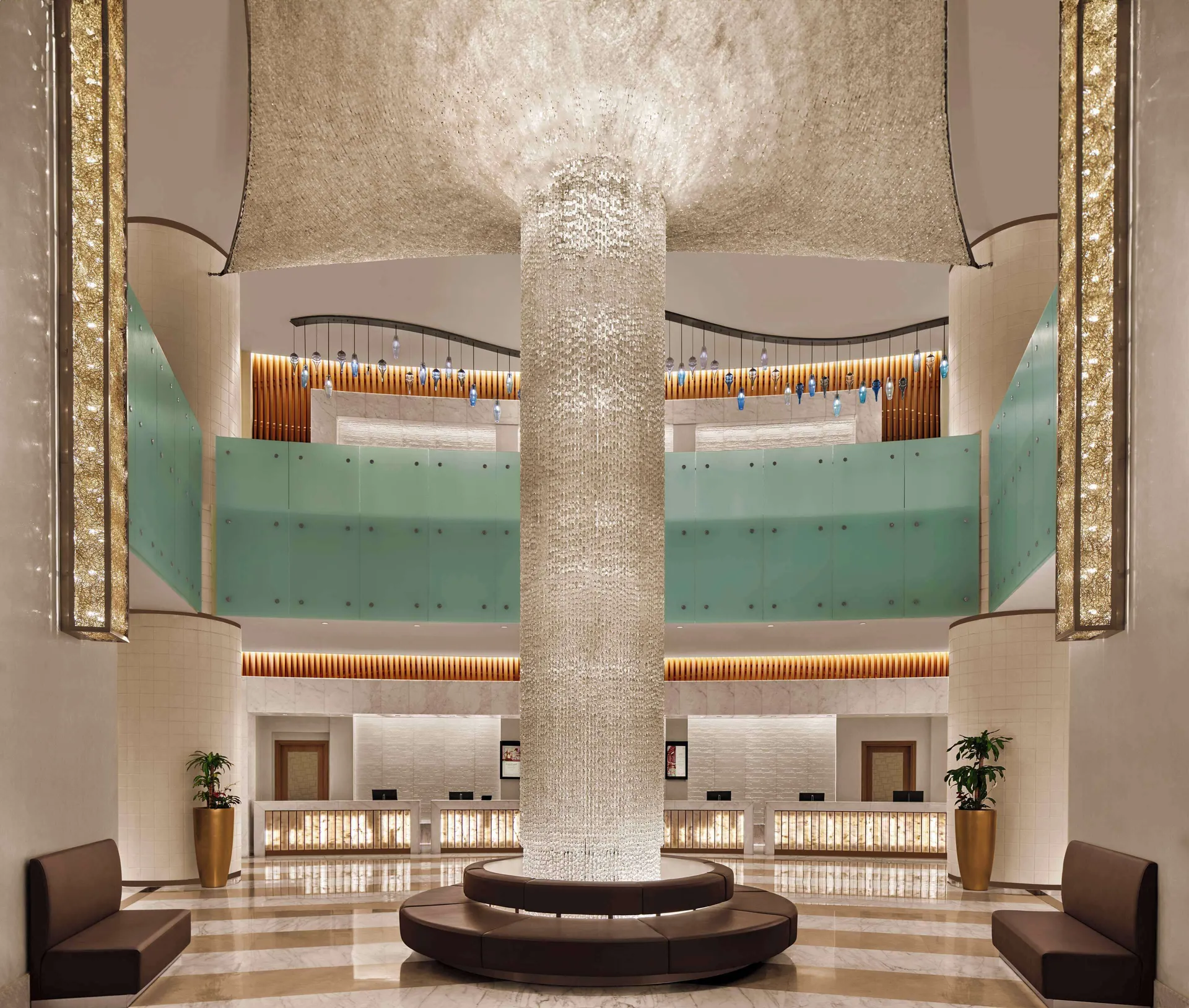 Grand lobby of Hilton Hotel & Convention Jabal Omar Makkah
