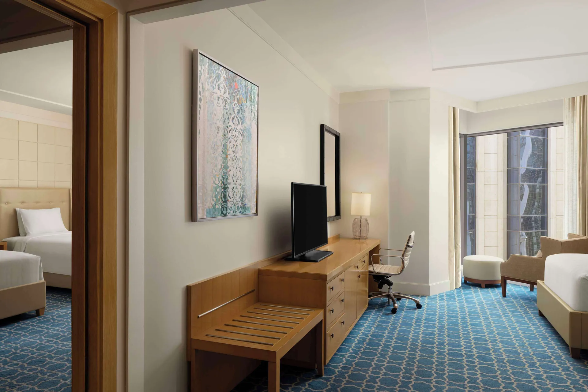 Family Room 2 Bedrooms Connecting at Hilton Hotel & Convention Jabal Omar Makkah