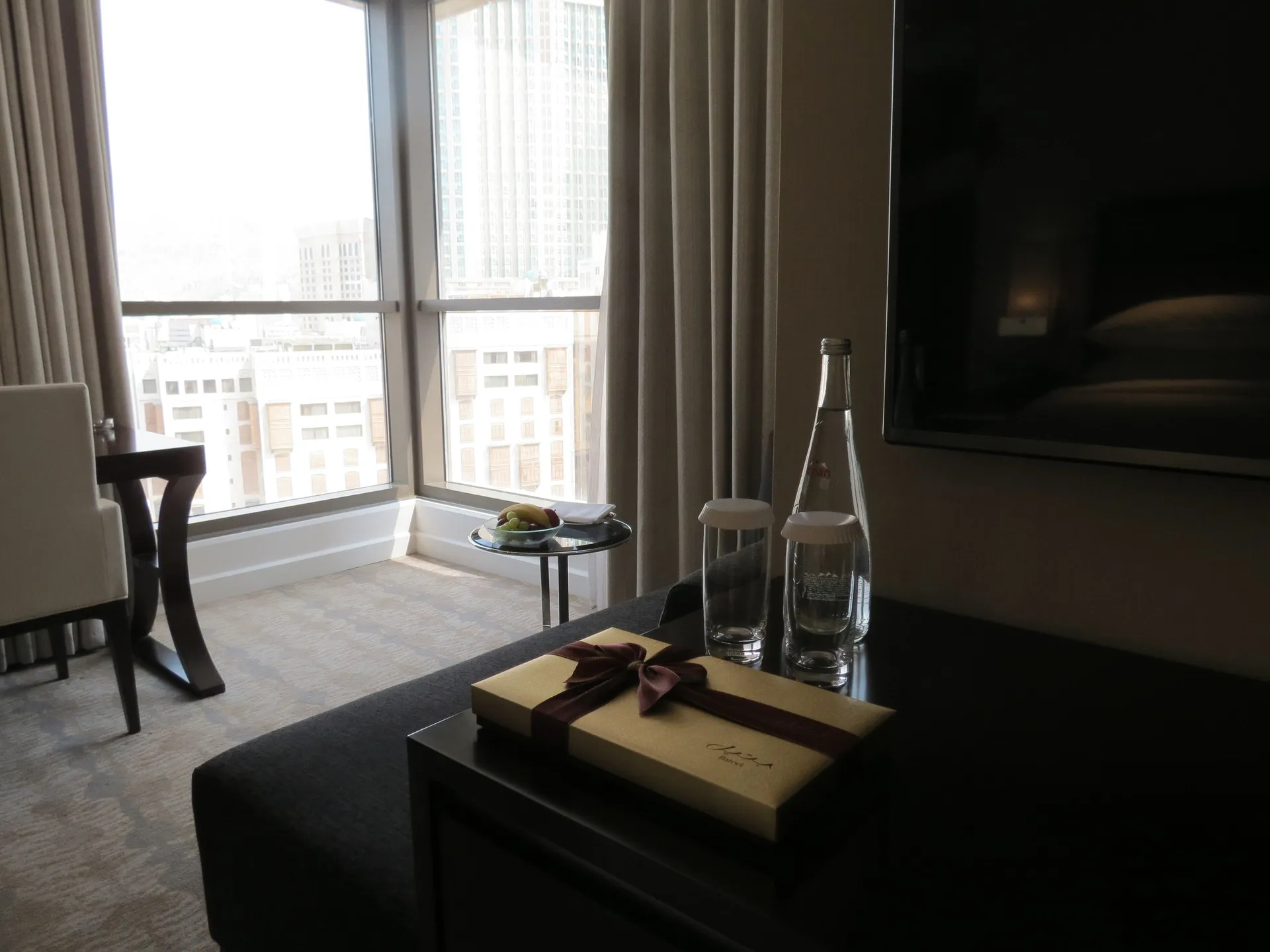 Room 1 King Bed Partial Haram View at Jabal Omar Hyatt Regency Makkah