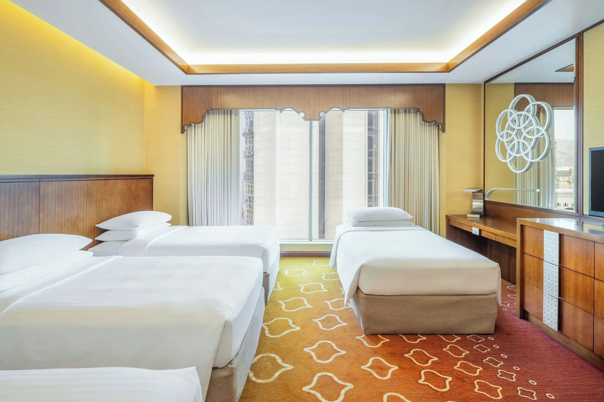 Deluxe Room Multiple Beds City View at Jabal Omar Marriott Hotel Makkah