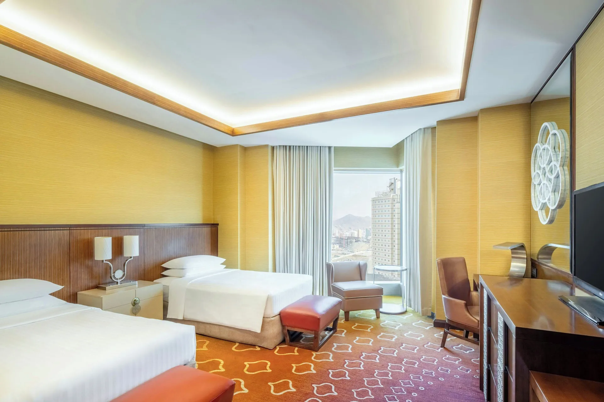 Room 2 Single Beds City View at Jabal Omar Marriott Hotel Makkah
