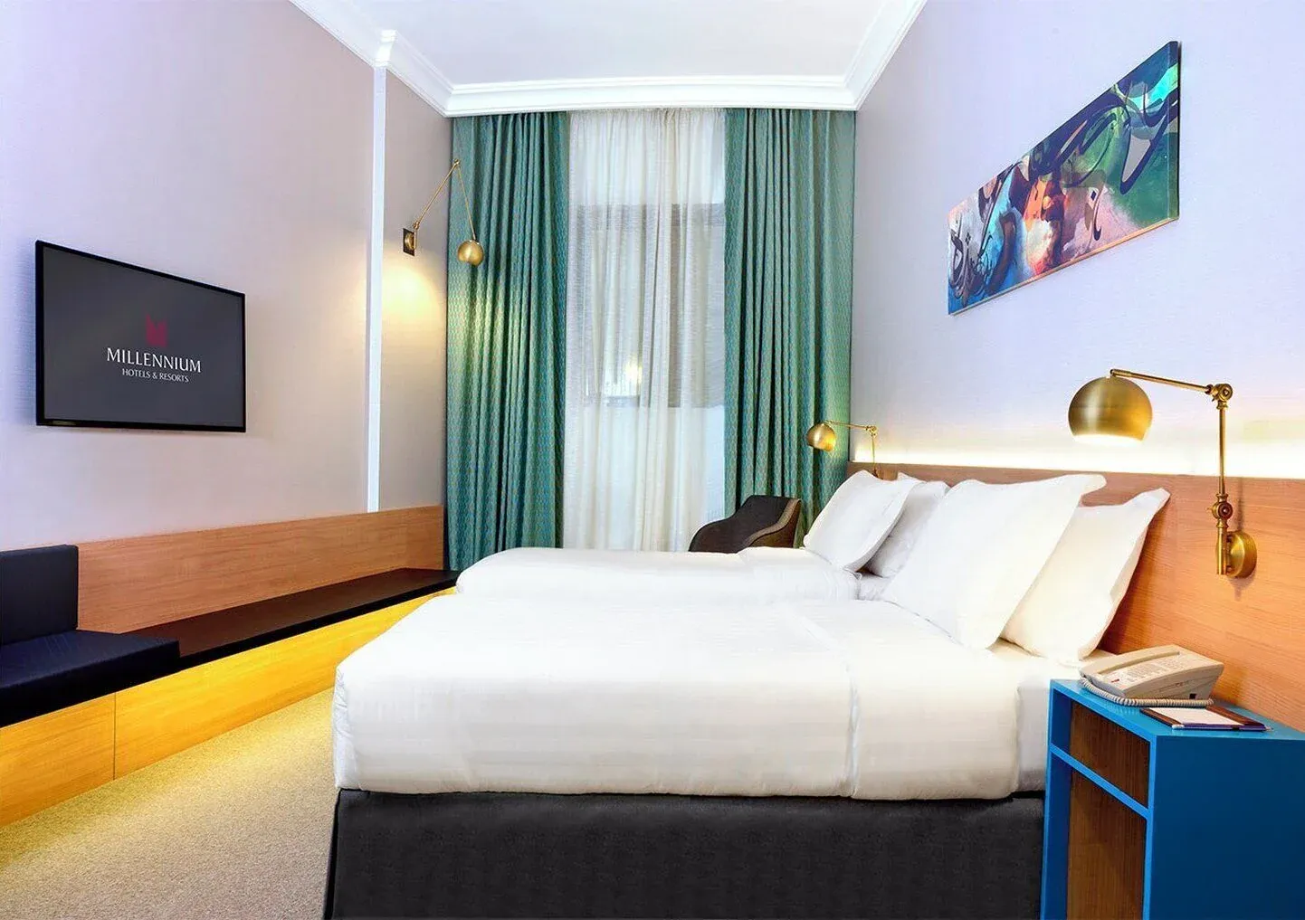 Individually decorated room at M Hotel Al Dana Makkah by Millennium