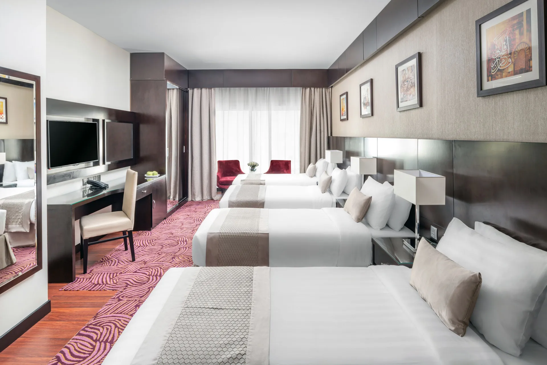 Superior Quadruple Room, Multiple Beds at Taiba Front Hotel