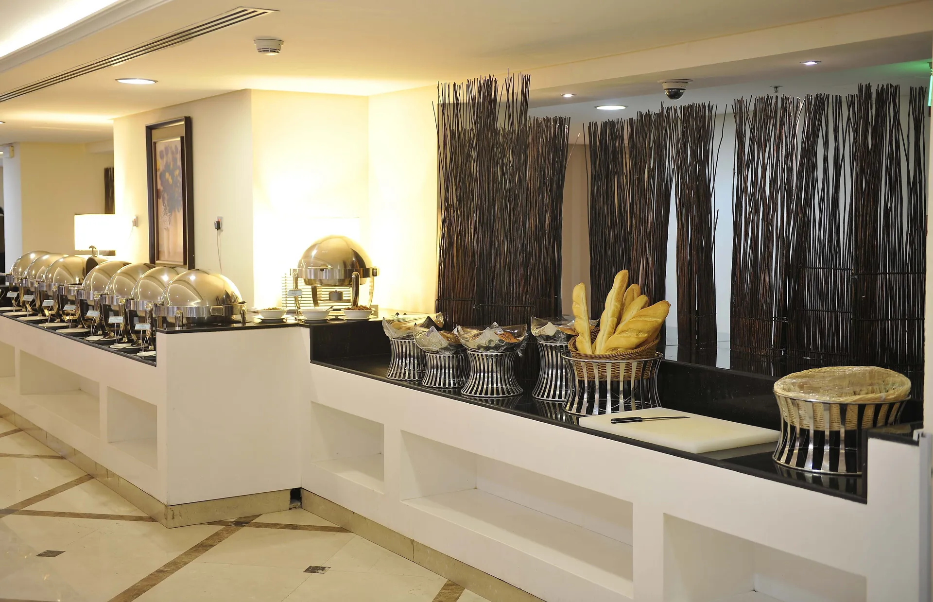 Daily buffet breakfast (SAR 70 per person) at Millennium Al Aqeeq Hotel