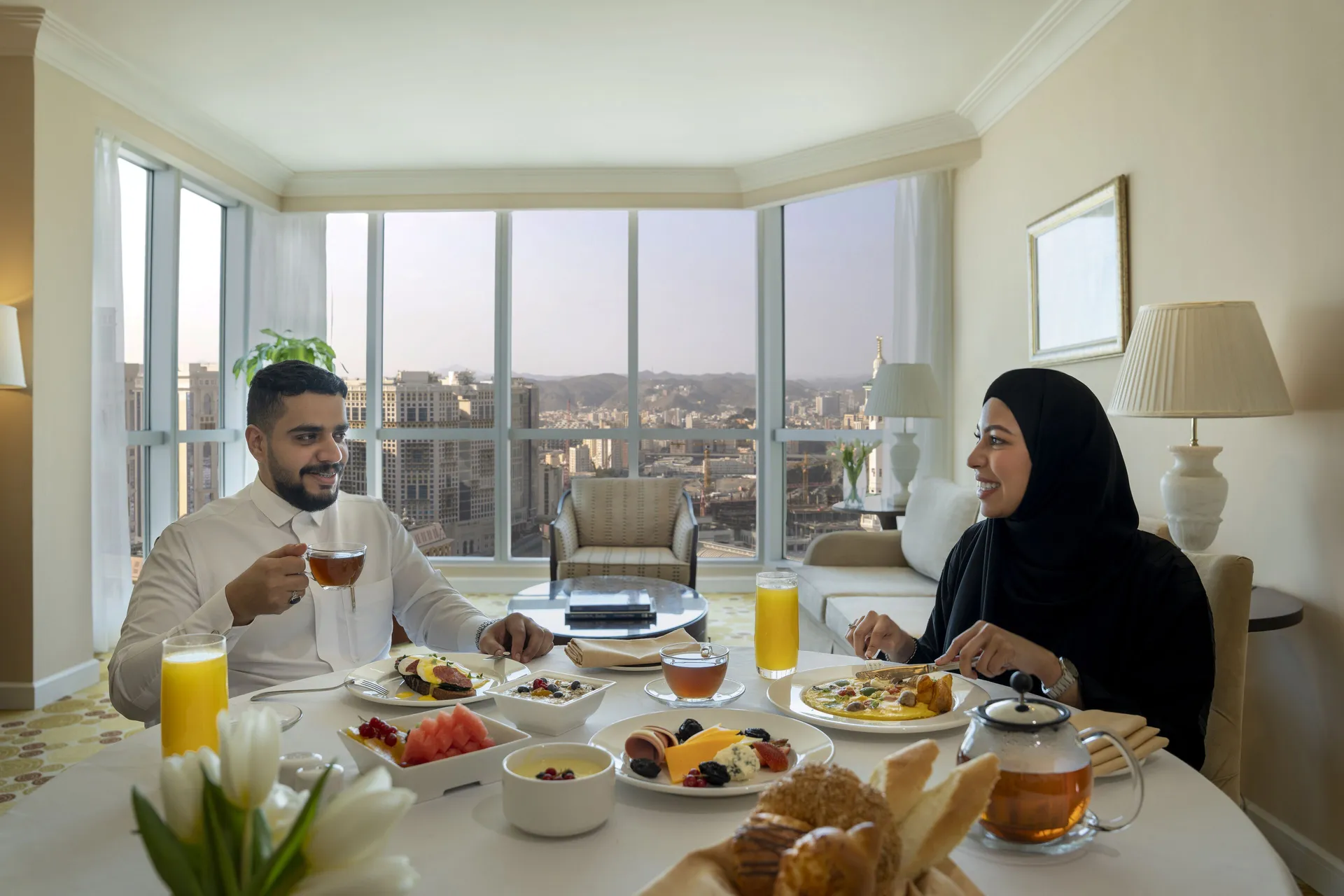Room service at Swissôtel Al Maqam Makkah