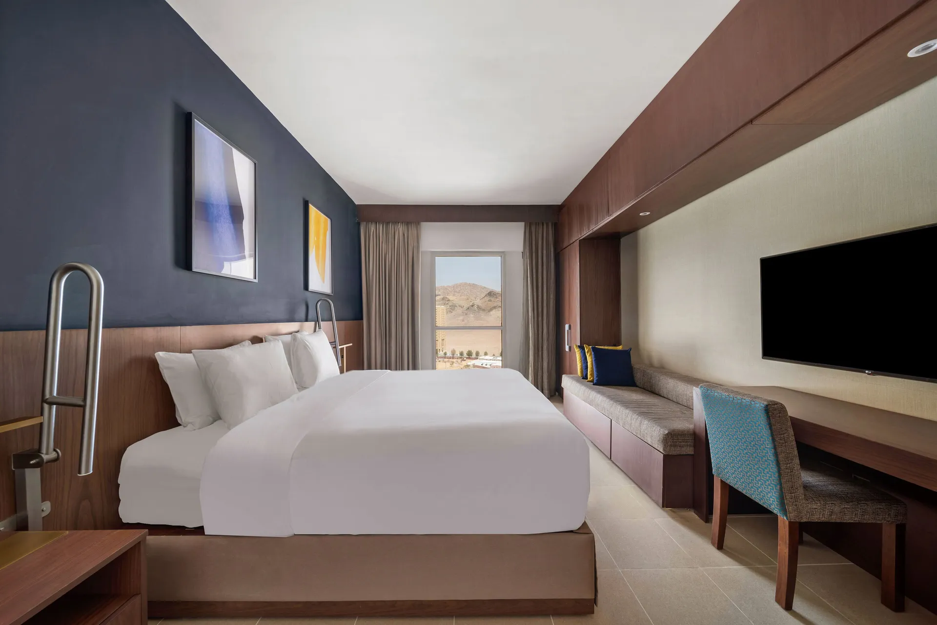 Egyptian cotton sheets, premium bedding, desk, in-room safe at voco Makkah by IHG
